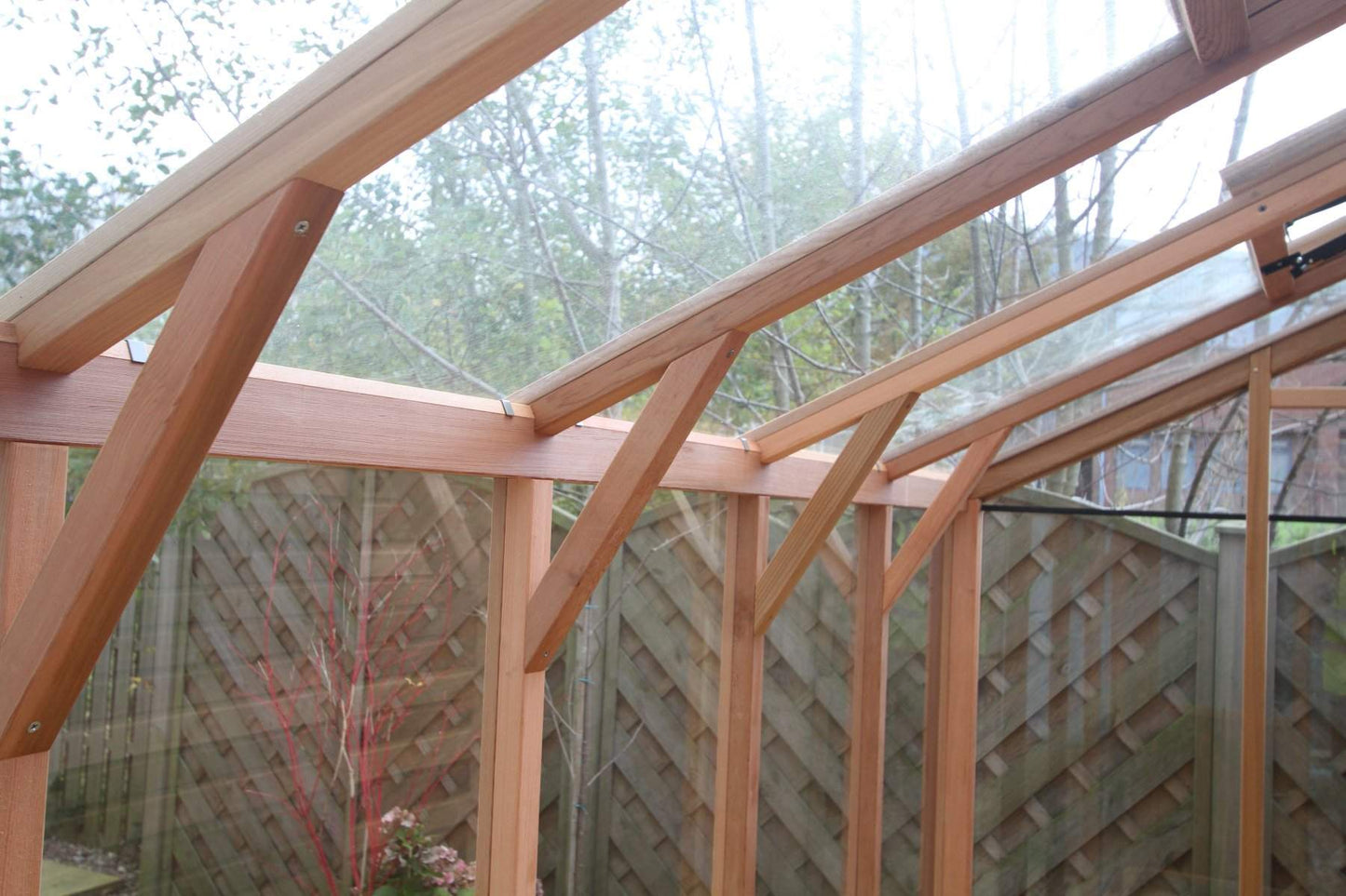 Alton Fusion Cedar Greenhouse Half workshop Half greenhouse.