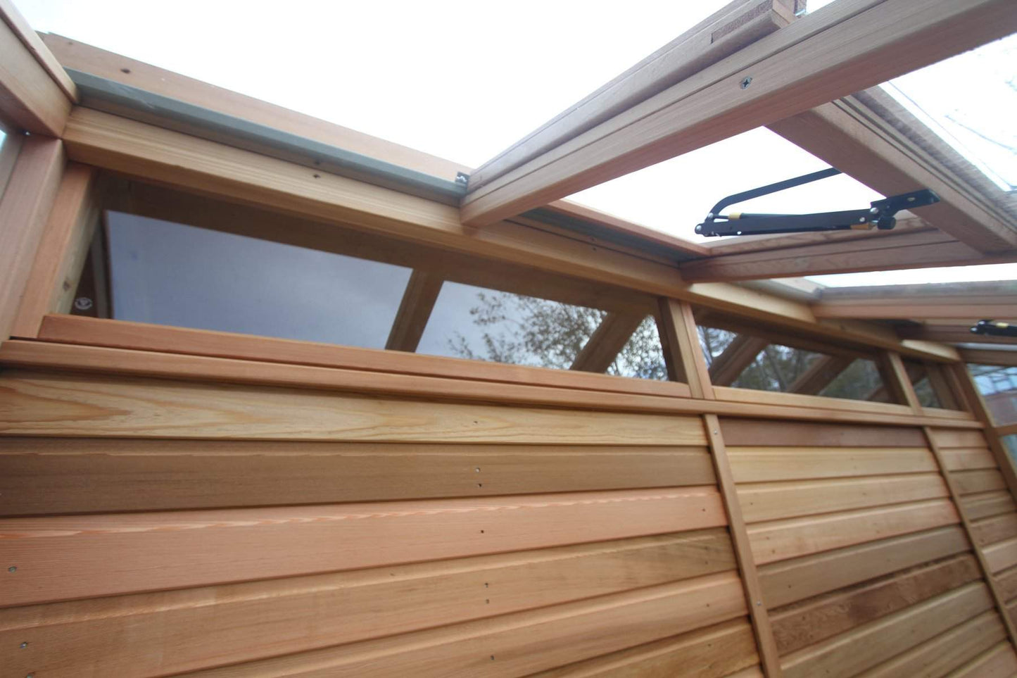 Alton Fusion Cedar Greenhouse Half workshop Half greenhouse.