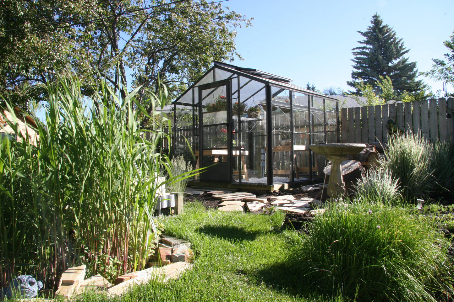 Cross Country Legacy 8X8 Glass Greenhouse with Polycarbonate Roof