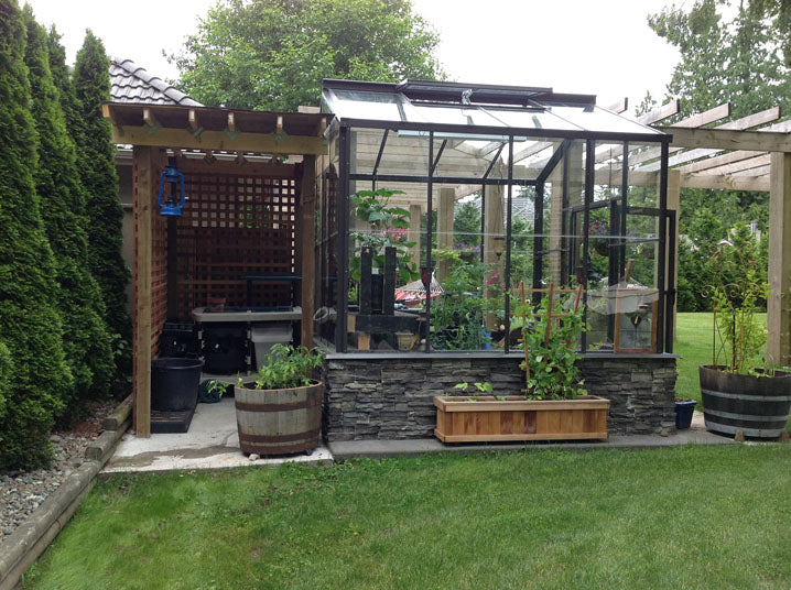 Cross Country Legacy 8X8 Glass Greenhouse with Polycarbonate Roof