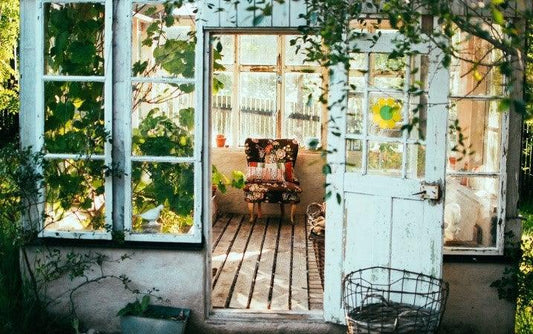A beautiful, small greenhouse