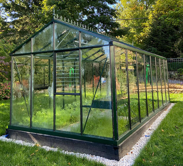 A greenhouse for gardening