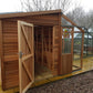 Alton Fusion Cedar Greenhouse Half workshop Half greenhouse.