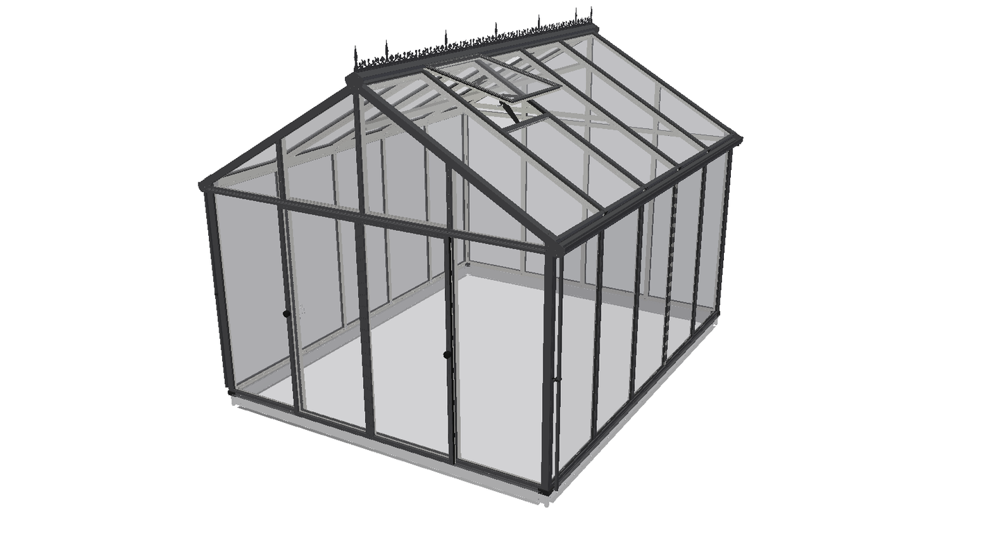 Exaco Hoklartherm Livingten 22mm Dual-Pane Insulated Glass Greenhouse