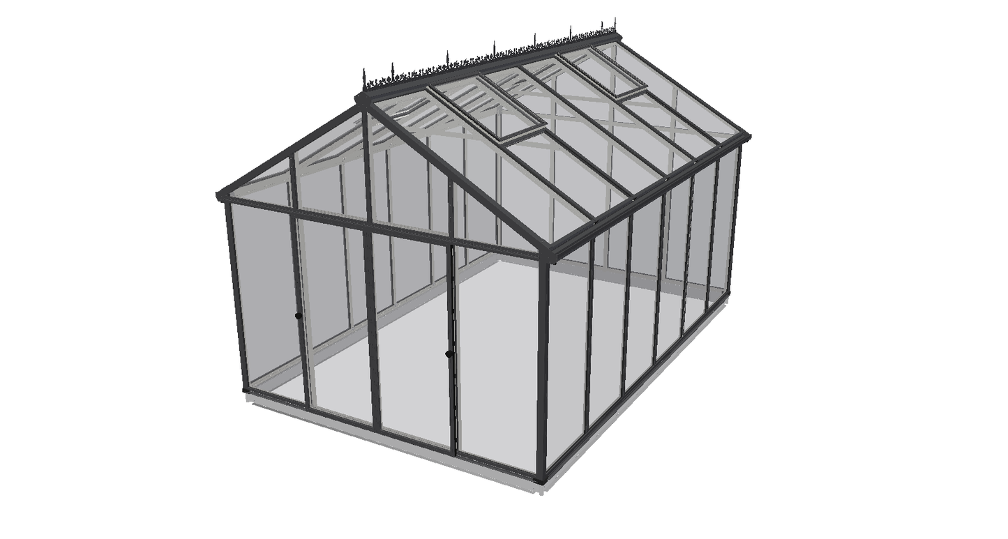 Exaco Hoklartherm Livingten 22mm Dual-Pane Insulated Glass Greenhouse