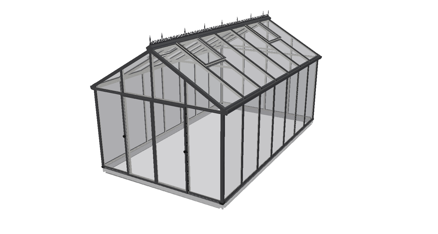 Exaco Hoklartherm Livingten 22mm Dual-Pane Insulated Glass Greenhouse