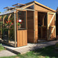 Alton Fusion Cedar Greenhouse Half workshop Half greenhouse.