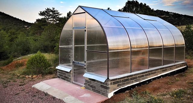 Hoklartherm Riga XL 9 polycarbonate greenhouse 14x30 – main product photo