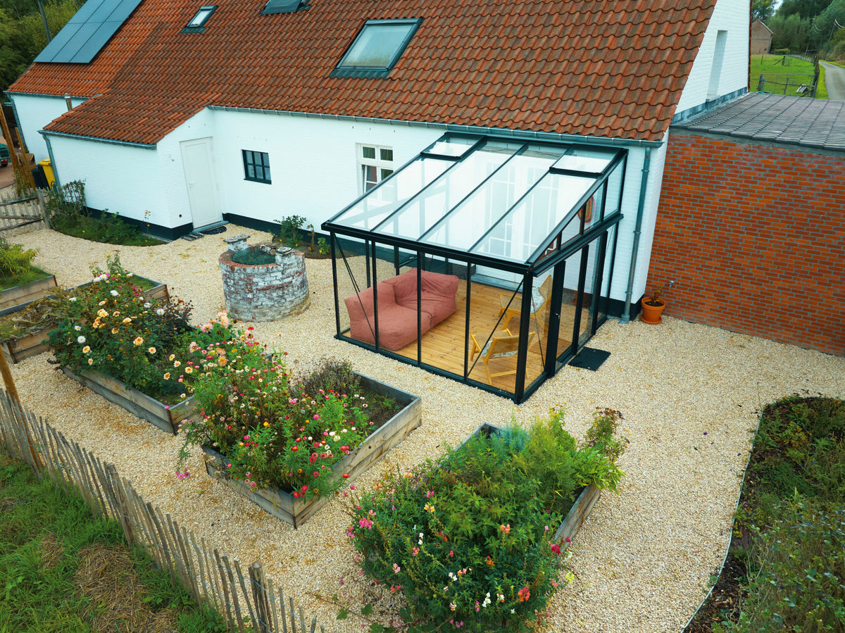 Exaco Janssens Arcadia lean-to greenhouse