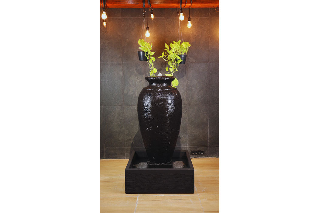 Exaco Handcrafted Amphora Water Fountain