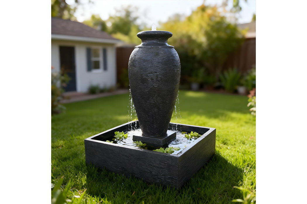 Exaco Handcrafted Amphora Water Fountain