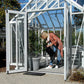 EOS Royal Antique Victorian greenhouse with double doors open