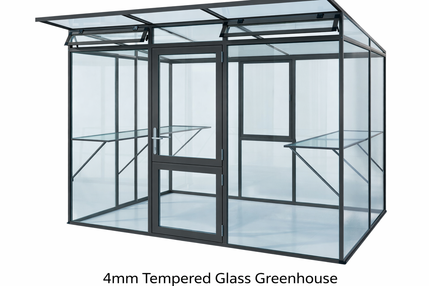 Exaco KGT Holartherm Linea II Greenhouse, Storage and Outdoor Living Space