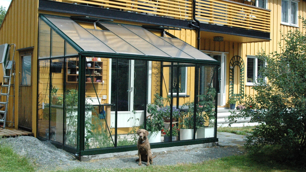 Exaco Janssens Arcadia lean-to greenhouse