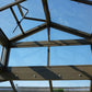 Looking up into the Cathedral Victorian Orangerie lantern roof from inside