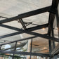 Close-up of the heavy-duty Janssens Modern roof framing