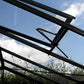 Royal Victorian greenhouse roof window with an automatic opener