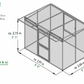 Exaco KGT Hoklartherm Linea II Greenhouse, Storage and Outdoor Living Space
