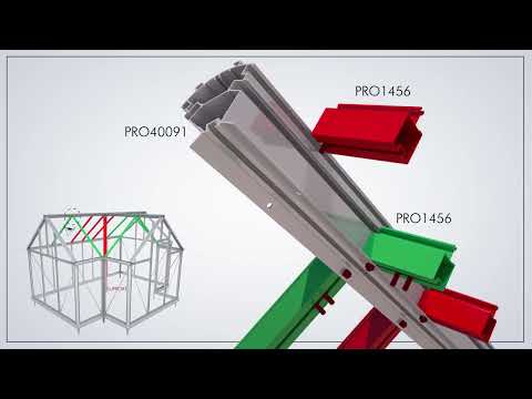 Janssens T-shaped Junior Victorian orangerie installation video