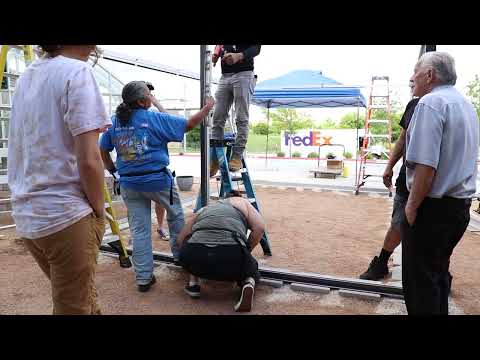 Livingten greenhouse construction step 1