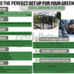 Setup ideas infographic for the Royal Victorian VI34 greenhouse