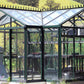Janssens T-Shaped Royal Victorian Orangerie 13x16 in a wide garden setting