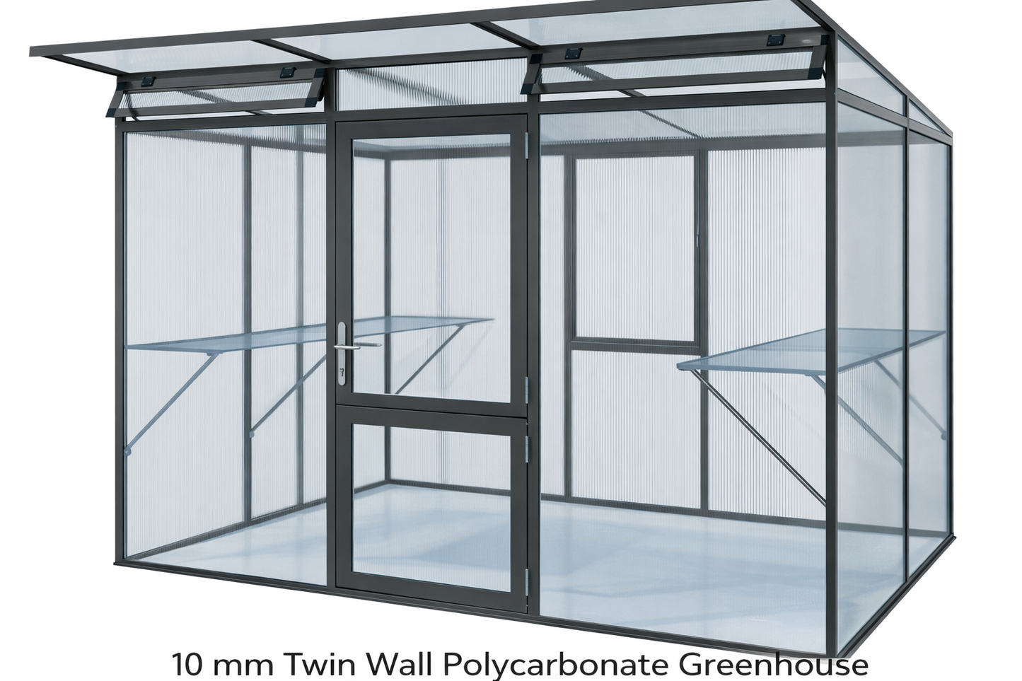 Exaco KGT Holartherm Linea II Greenhouse, Storage and Outdoor Living Space