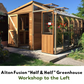Alton Fusion Cedar Greenhouse Half workshop Half greenhouse.