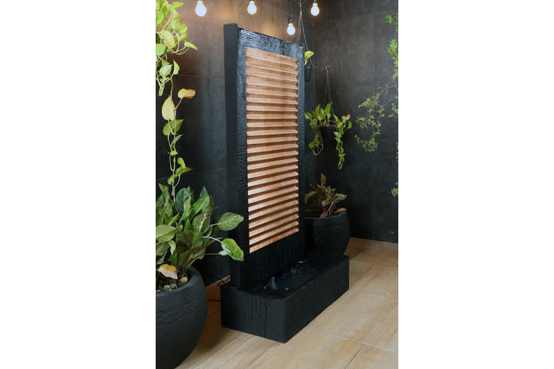 Exaco Handcrafted Zig Zag Copper Water Fountain – photo 3 of 16
