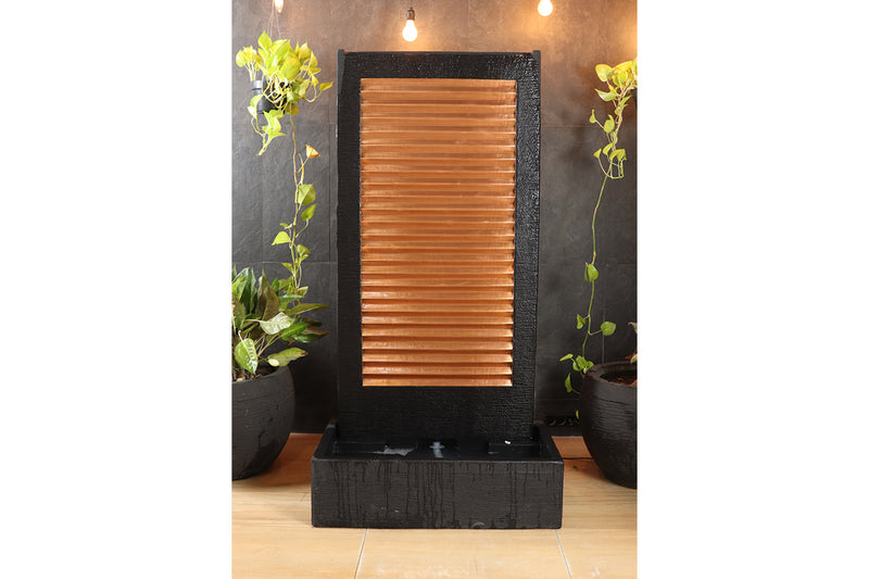 Exaco Handcrafted Zig Zag Copper Water Fountain – photo 4 of 16