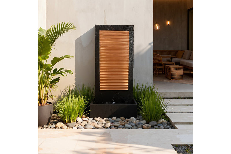 Exaco Handcrafted Zig Zag Copper Water Fountain – photo 5 of 16