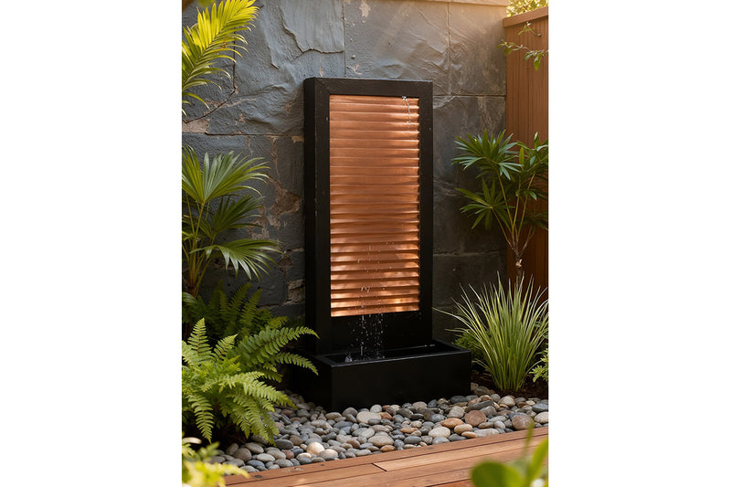 Exaco Handcrafted Zig Zag Copper Water Fountain – photo 6 of 16