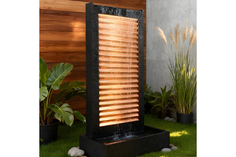 Exaco Handcrafted Zig Zag Copper Water Fountain – photo 2 of 16