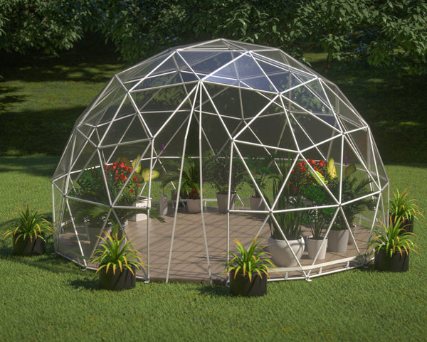 Lumen & Forge Geodesic Greenhouse Dome Kit - 20ft | Mulberry Greenhouses