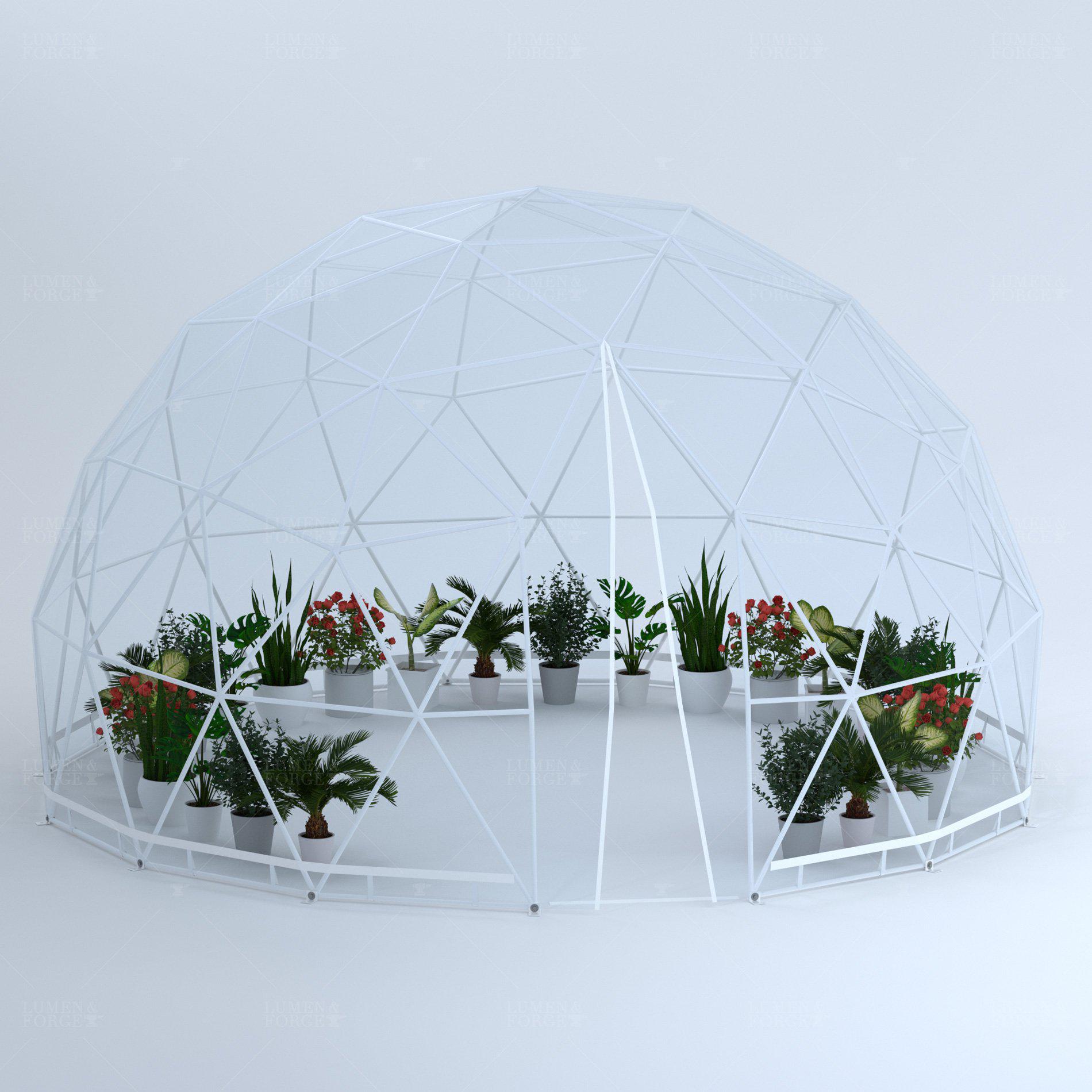 Lumen & Forge Geodesic Greenhouse Dome Kit - 20ft - Thumbnail 2