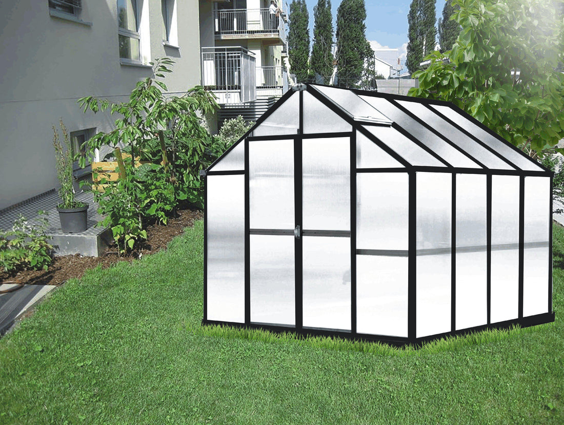 Riverstone MONT polycarbonate greenhouse 8x8 Growers Edition – main product photo