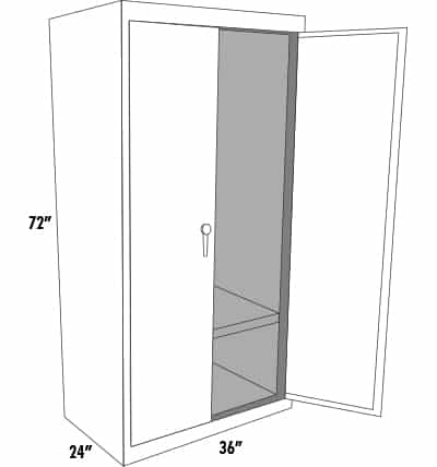 Deluxe Soil Grow Cabinet