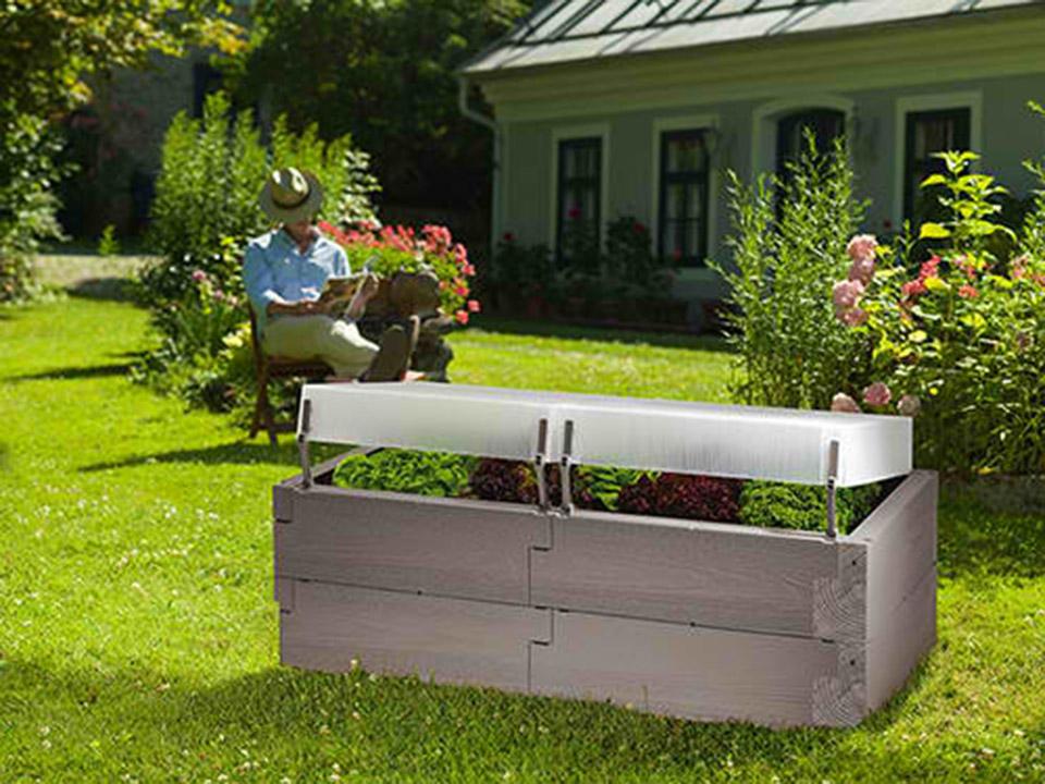 Exaco Juwel Timber Raised Bed – grey color option
