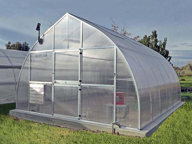 Hoklartherm Riga XL 6 polycarbonate greenhouse 14x19 – main product photo