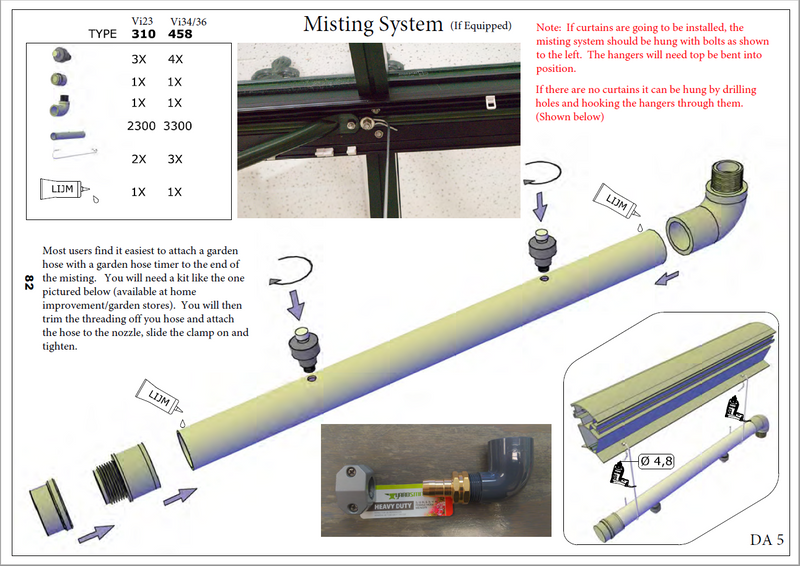 Misting System for Greenhouses – assembly instructions