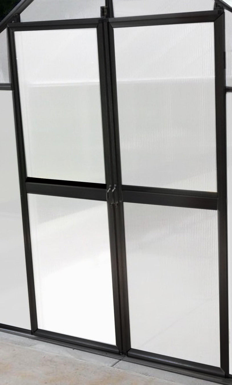 Riverstone MONT polycarbonate greenhouse 8x20 - Growers Edition – door detail