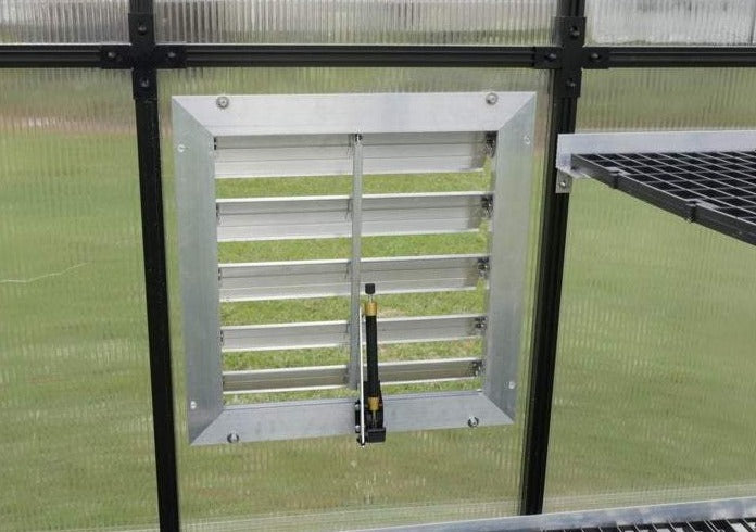 RSI 18" Louver Wall Mounted Window with Solar Powered Opener