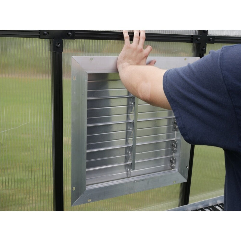 RSI 18" Louver Wall Mounted Window with Solar Powered Opener – photo 6 of 7