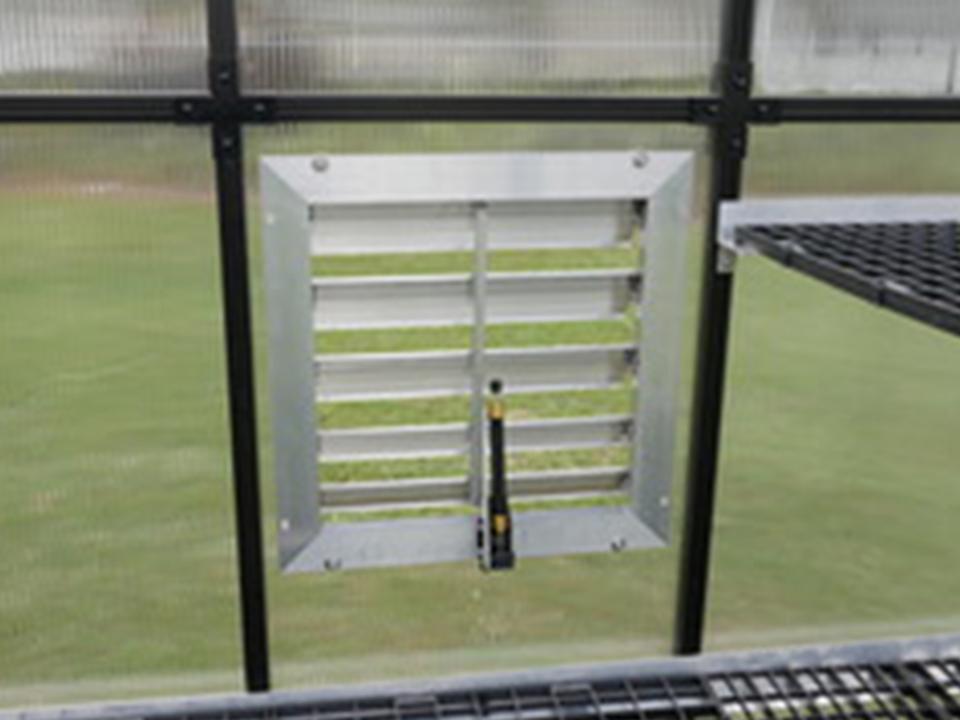 RSI 18" Louver Wall Mounted Window with Solar Powered Opener