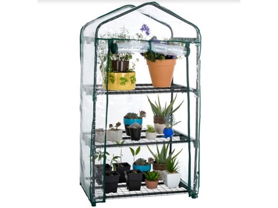 Genesis Portable Greenhouse with Wheels – with plants