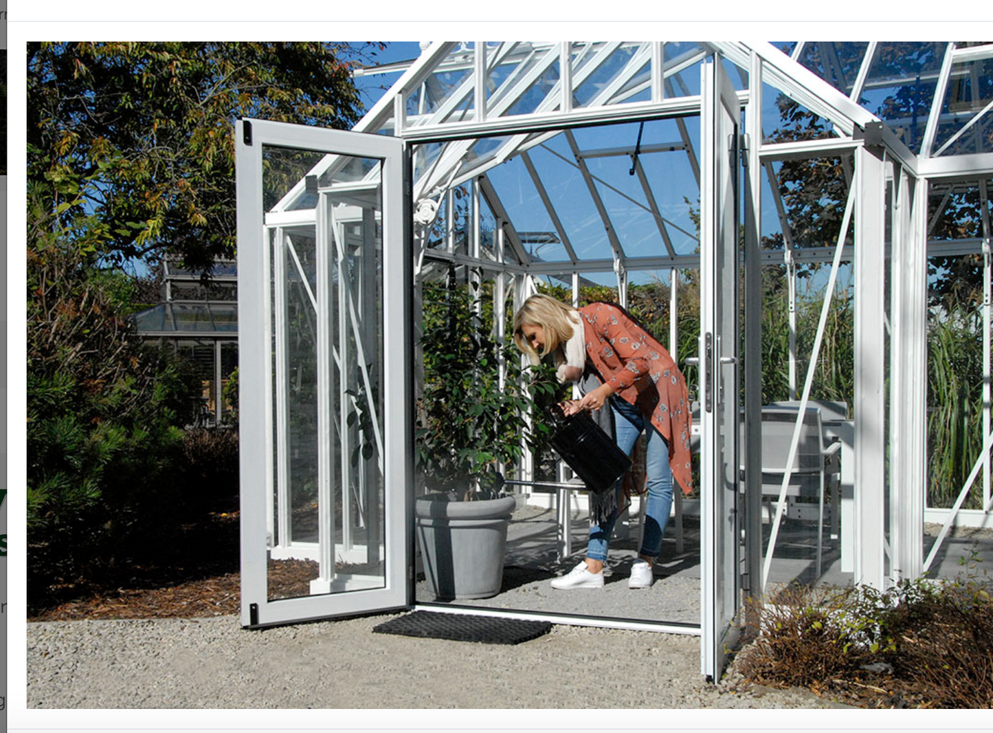 Hinged Door for Royal Victorian Greenhouse