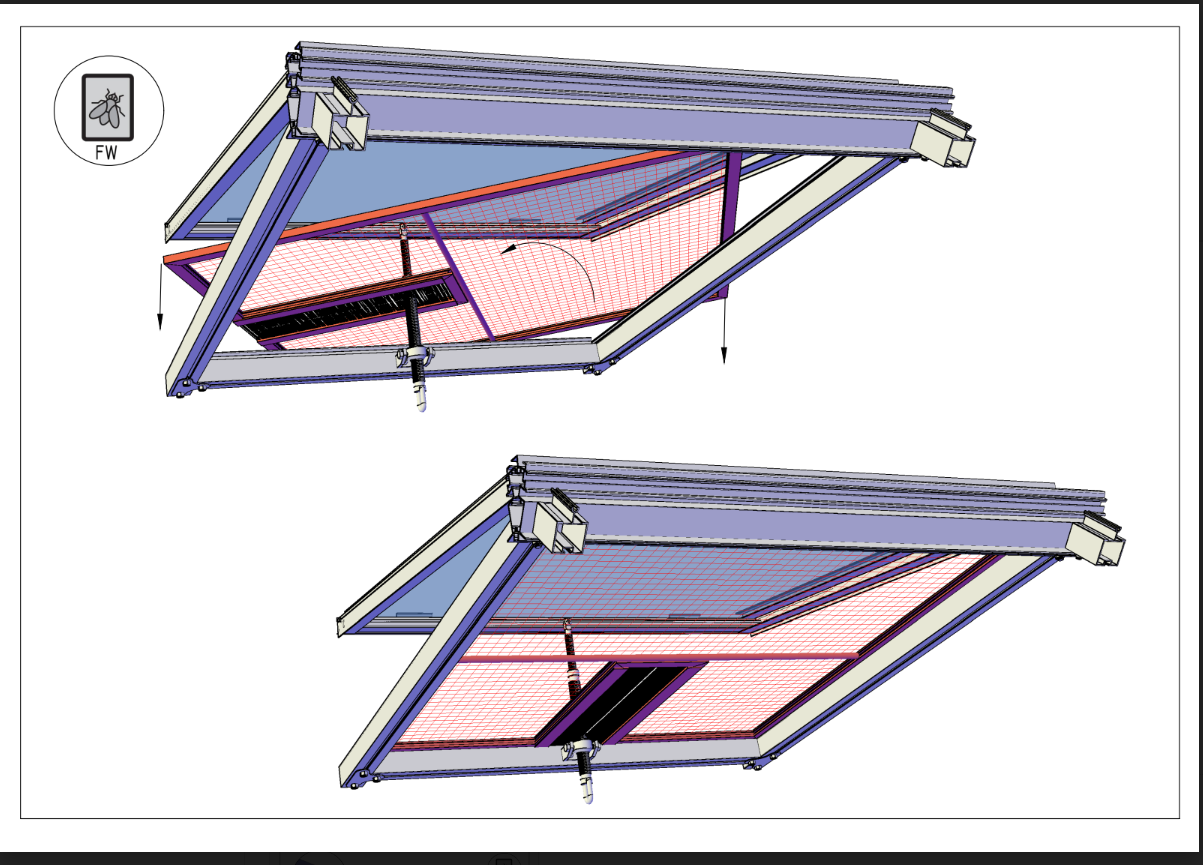 Fly Screens for Exaco Janssens Royal Victorian Greenhouse