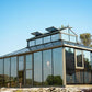Cathedral Victorian Orangerie with lantern roof vents open