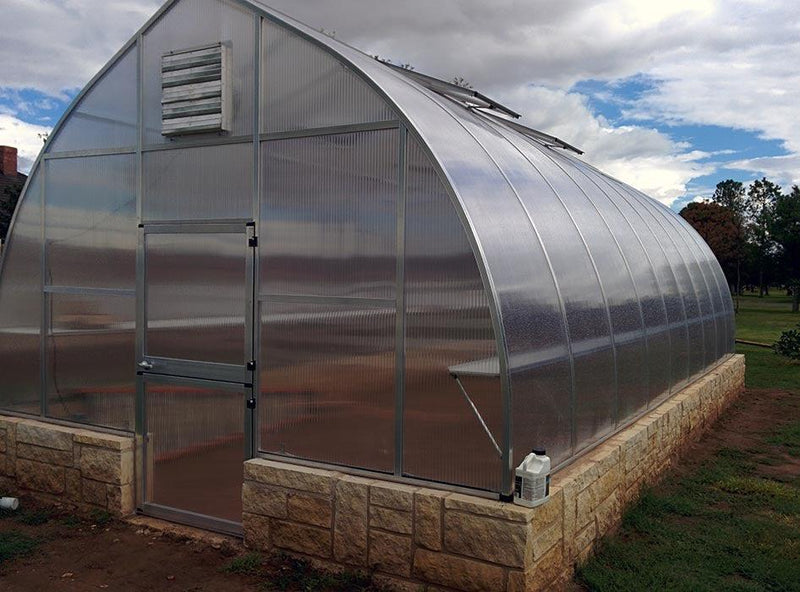 Larger model shown – Hoklartherm Riga polycarbonate greenhouse