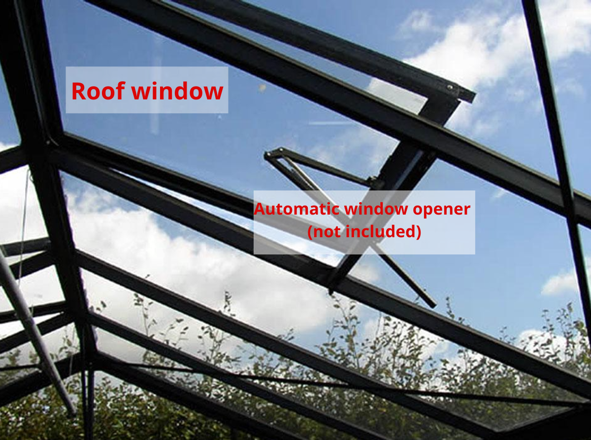 Additional Roof Window for Royal Victorian Greenhouses